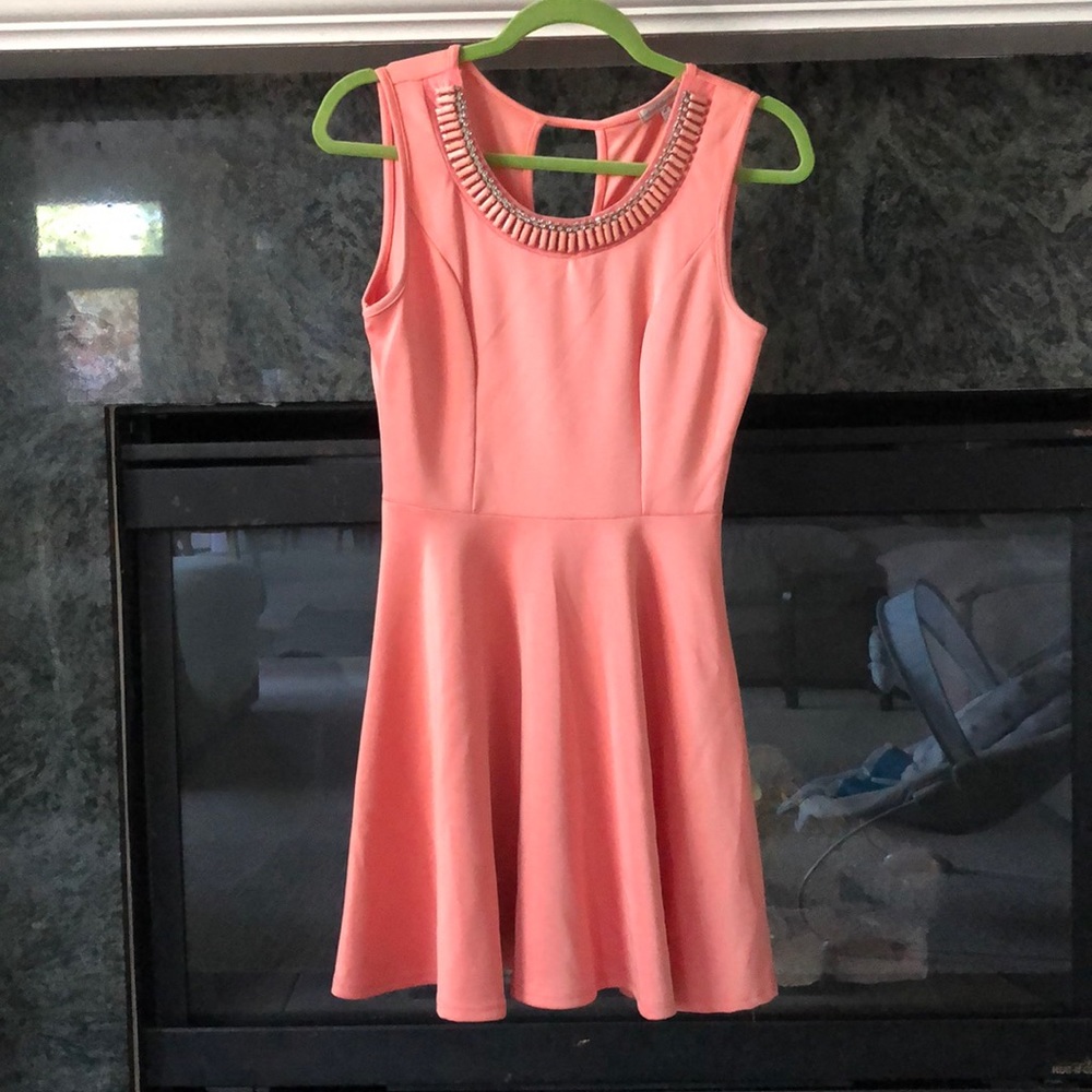 Peachy Pink Skater Dress